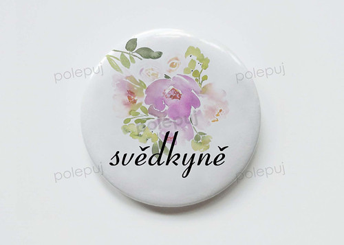 Placka se špendlíkem 37 mm - B018