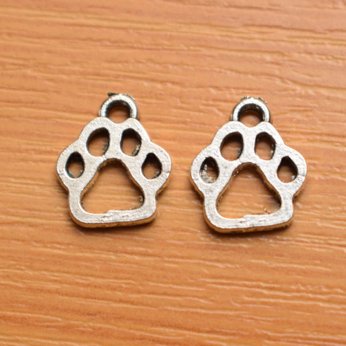 Tlapka - starostříbro- 13mm x 11mm