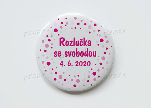 Placka se špendlíkem 37 mm - B020 — foto 1