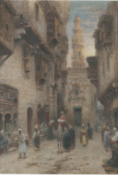 Bavlněná látka - panel 9 x 12,5 cm