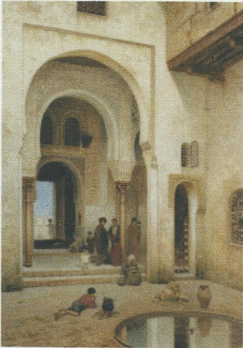 Bavlněná látka - panel 9 x 12,5 cm