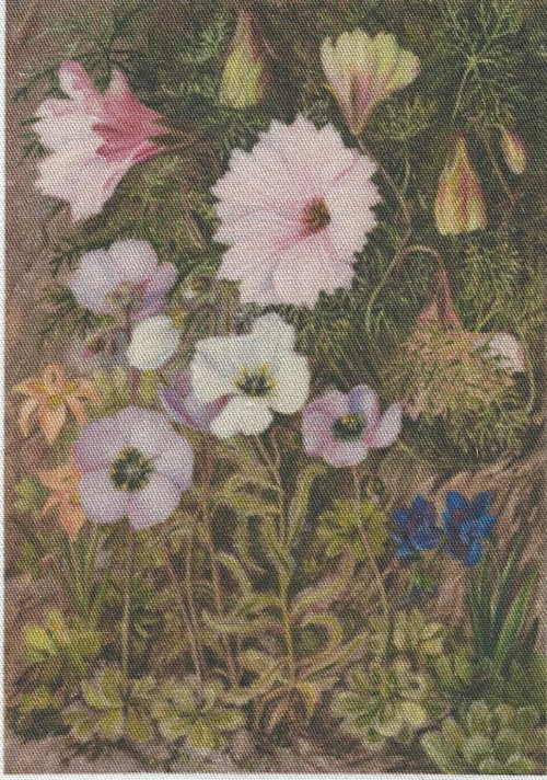 Bavlněná látka - panel 9 x 12,5 cm