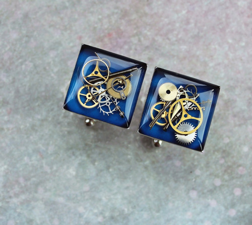 Manžetové knoflíčky /dark blue/ — foto 1