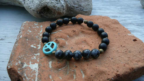 Peace Unisex - Onyx, Obsidian