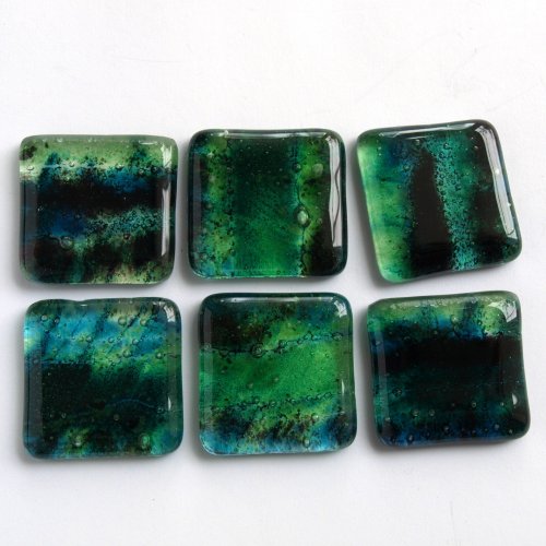 Zelené čtverce 3 x 3 cm / 819 — foto 1