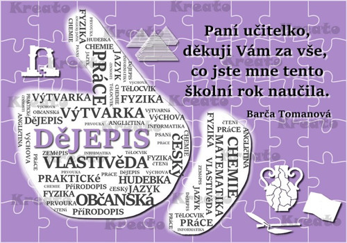 Poděkování paní učitelce - No.39