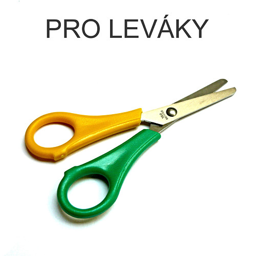 Nůžky pro leváky s kulatou špičkou