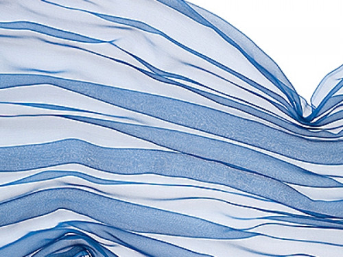 Hedvábný šatek, Chiffon 3,5, 180X55 cm, topaz