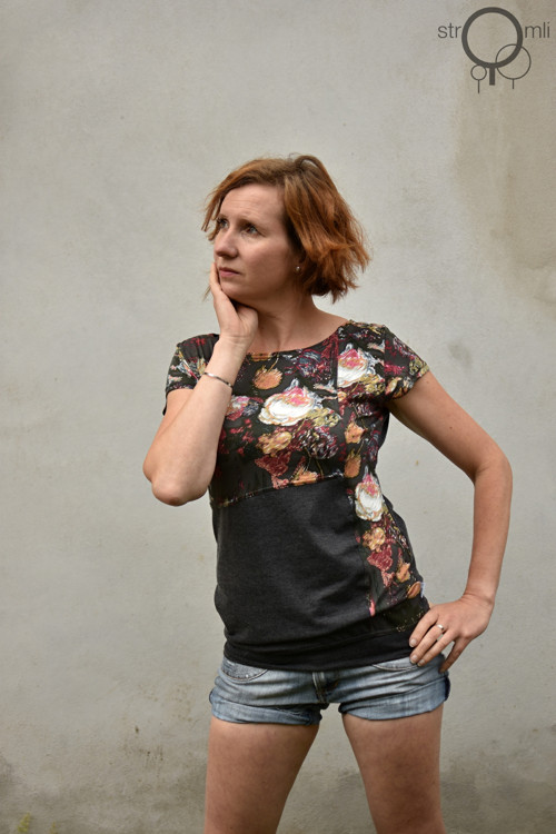 Šedé kombinované, vel. L — foto 1