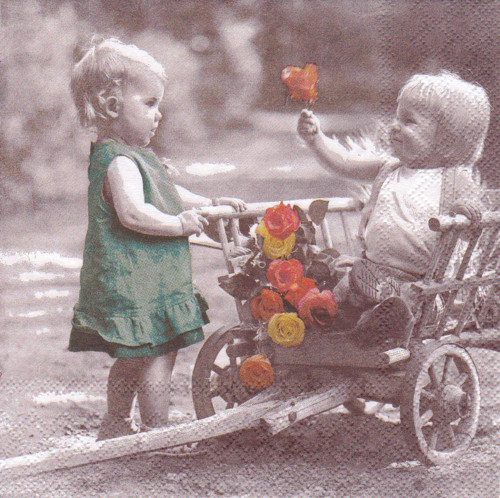 Ubrousek vintage - malý Romeo