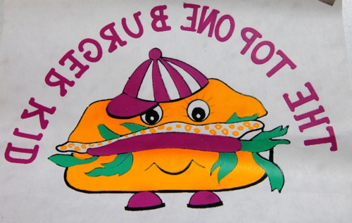 Nažehlovací aplikace hamburger — foto 1