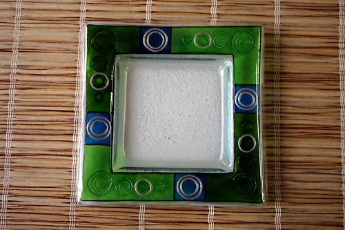 Malovany tacek pod svicku — foto 1
