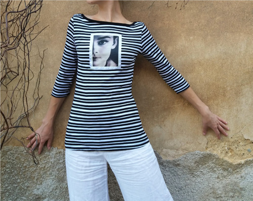 Pruhované S Audrey - S — foto 1
