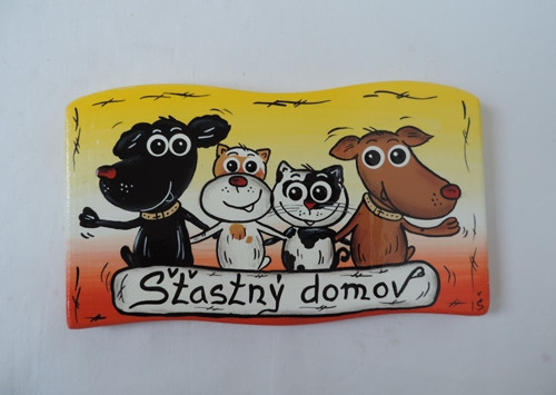 Cedule- šťastný domov-pes