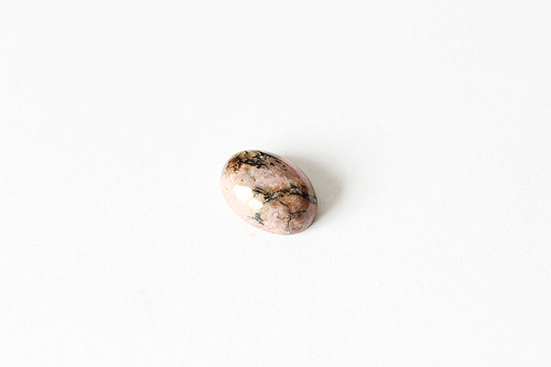 Rodonit - mini kabošon - 10x14 mm — foto 1
