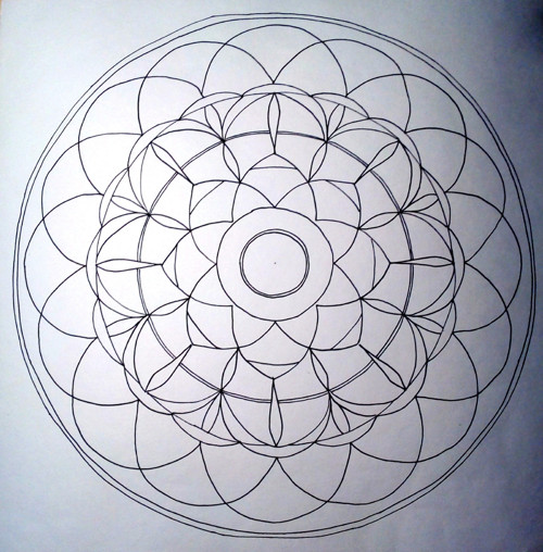 Mandala k vybarvení velká 8 — foto 1
