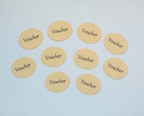 Štítek - Voucher - 10ks — foto 1