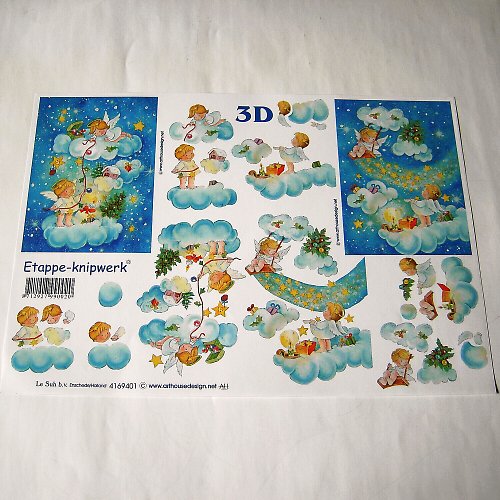 3D papír - andílci — foto 1
