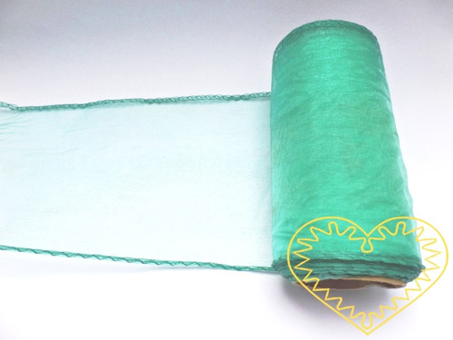 Organza tyrkysová - šíře 12 cm