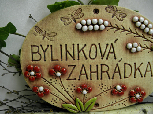 Cedulka do bylinkové zahrádky — foto 1