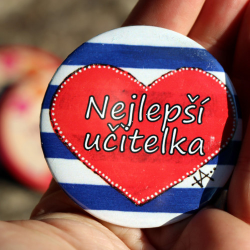 MAGNETEK VELKÝ 6 cm pro paní učitelku