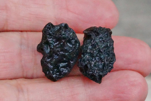 2 x tektit, meteorit D9696 — foto 1