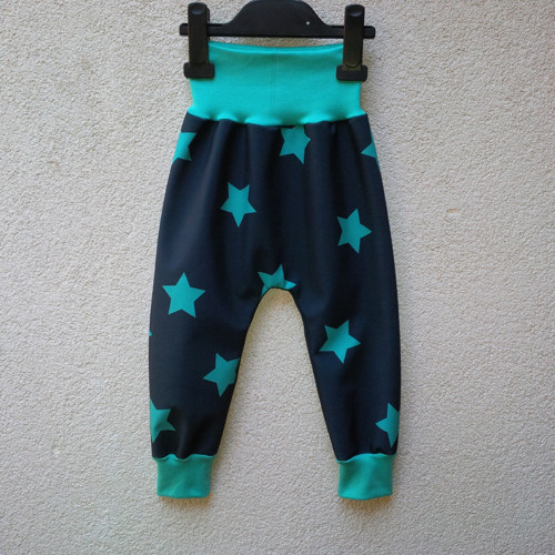 Softshellové turky-HVĚZDY MINT — foto 1