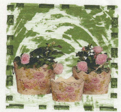 Bavlněná látka - panel 10 x 10,5 cm