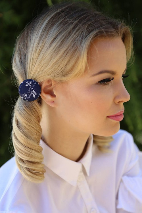 BonBon gumičky – buttonky (blue folklore)