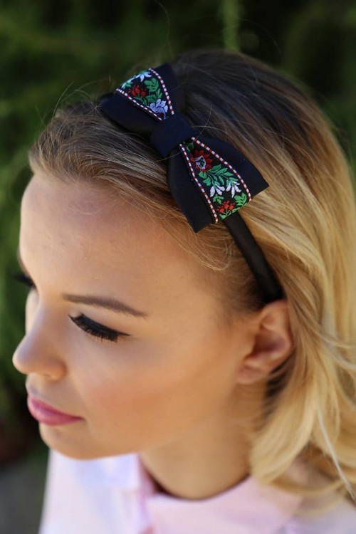 Sweet folklore headband (black)