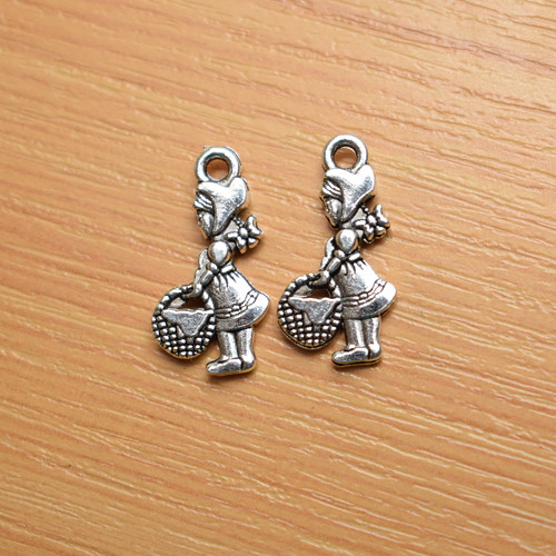 Karkulka- starostříbro - 11mm x 21mm