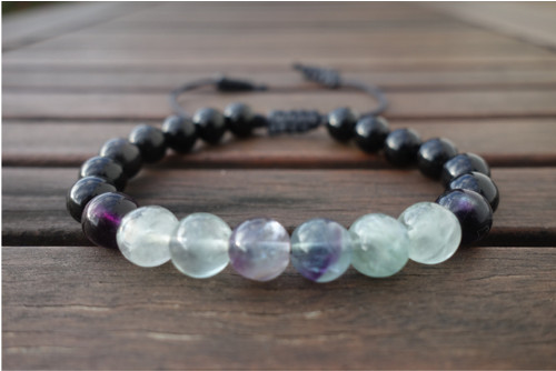 Obsidián a fluorit — foto 1