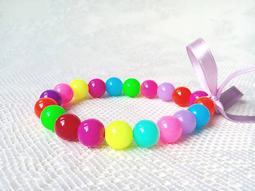 Milk neon bracelet