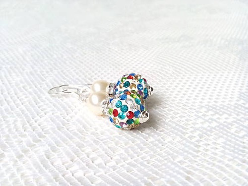 Disco earrings (Swarovski/Silver)