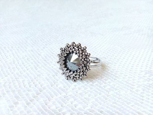 Rock Princess ring (Swarovski / Rhodium)