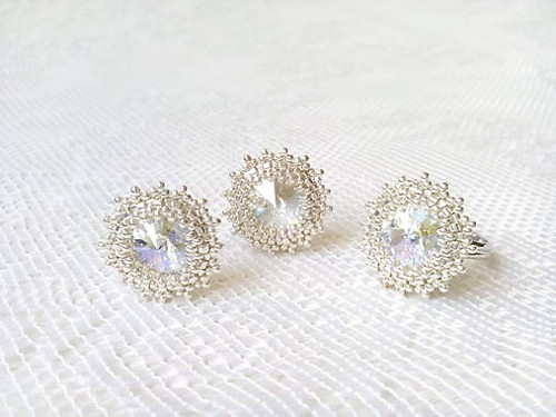Silver Star set (Swarovski / Rhodium)