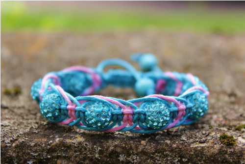 DeLux Crystal.. Náramek shamballa — foto 1