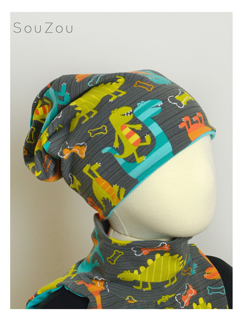 Čepice slouchy beanie DINO — foto 1