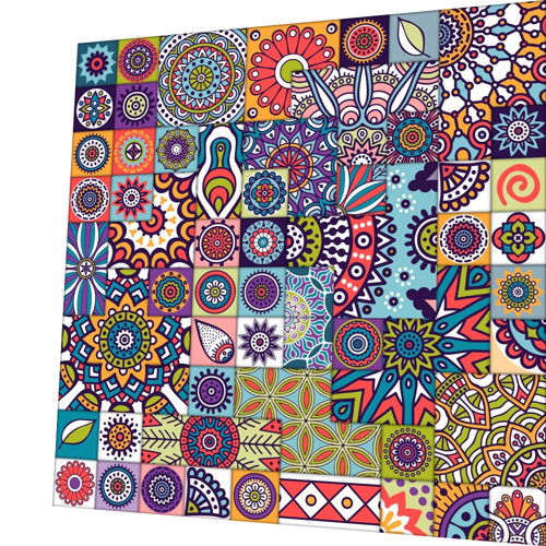 Bavlněná látka - panel 35 x 35 cm
