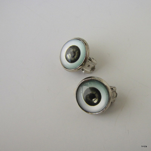 Oči * hnědé * lůžko 12mm * 1 pár / bal