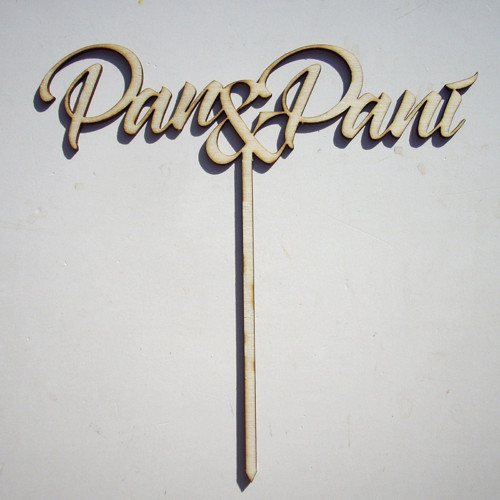 Dortový zápich svatební Pan a paní KV0118