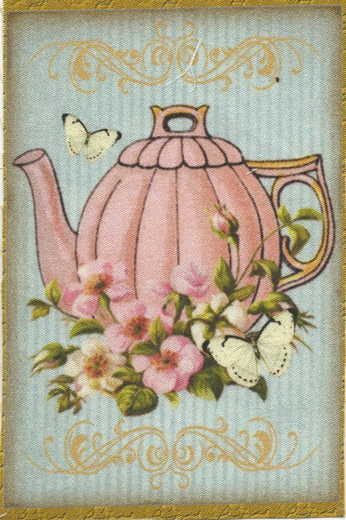 Bavlněná látka - panel 8,5 x 13 cm
