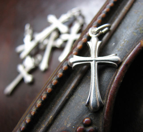 Křížek...stříbrný přívěšek