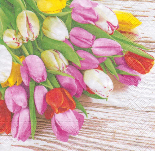 Ubrousek - tulipány