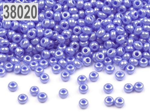 Rokajl skleněný PRECIOSA (č. 40 - modrá )