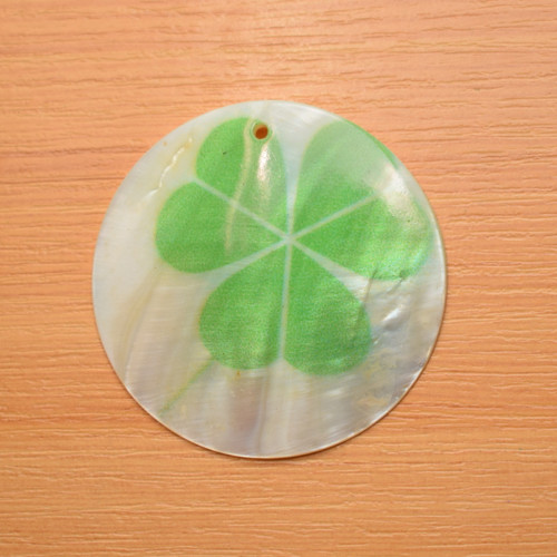 Perleťová placka 45mm - zdobená