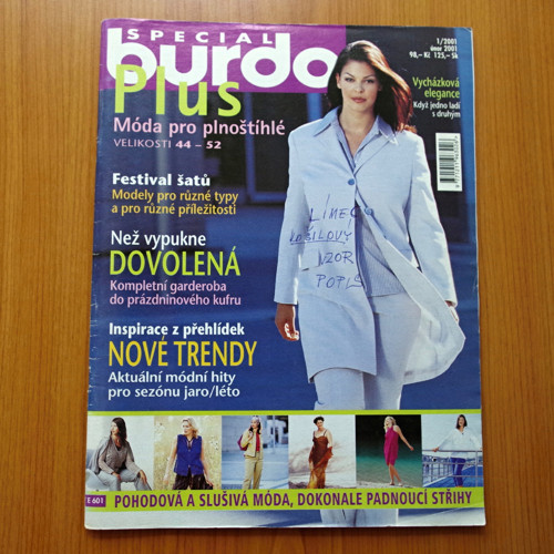 Burda pro plnoštíhlé 1/2001 — foto 1