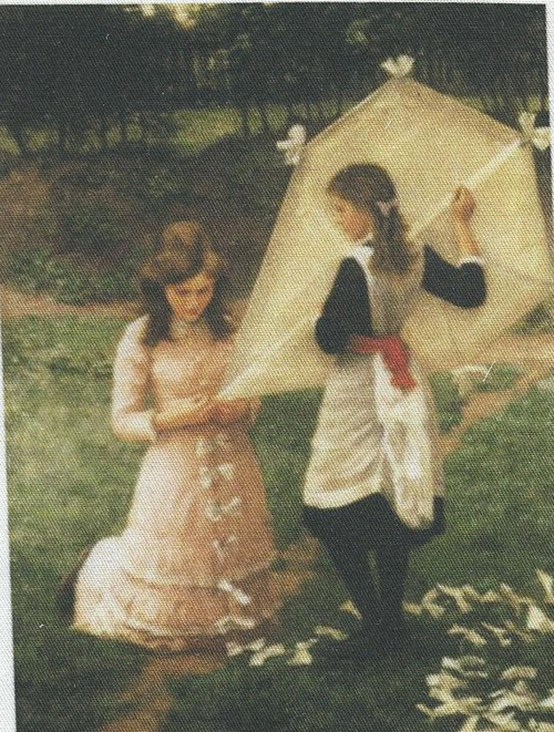 Bavlněná látka - panel 9,5 x 12,5 cm