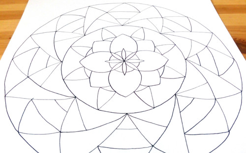 Mandala k vybarvení velká 11 — foto 1