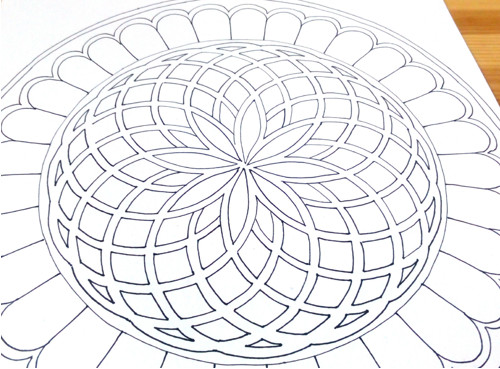 Mandala k vybarvení velká 12 — foto 1